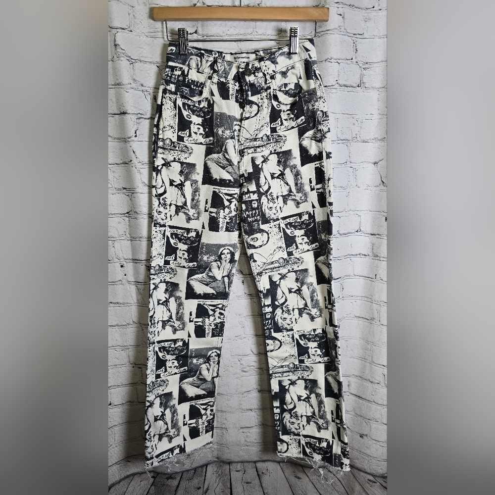 Reformation Cynthia‎ High Rise Straight Long Jeans Size 23